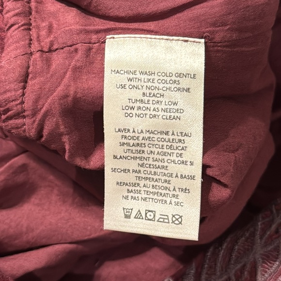 NWT Free People Weila Lace Trim Romper Deep V-Neck Modal Coverup Pomegranate M - Picture 5 of 6